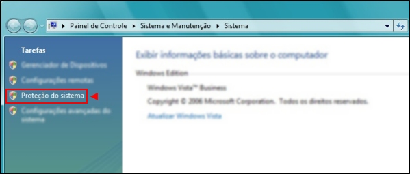 Prote��o do Sistema.